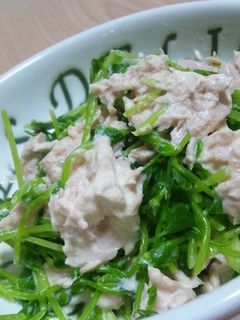 豆苗のシーチキンマヨ-レシピのメイン写真