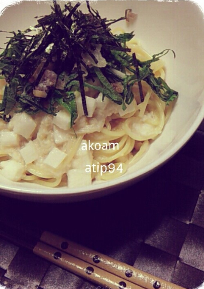 ◆長芋とえのきのネバシャキ和風パスタ◆-レシピのメイン写真