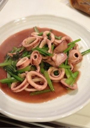 イカと小松菜の醤油麹炒め☆-レシピのメイン写真