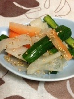 母直伝♪簡単にんにく浅漬け☆-レシピのメイン写真