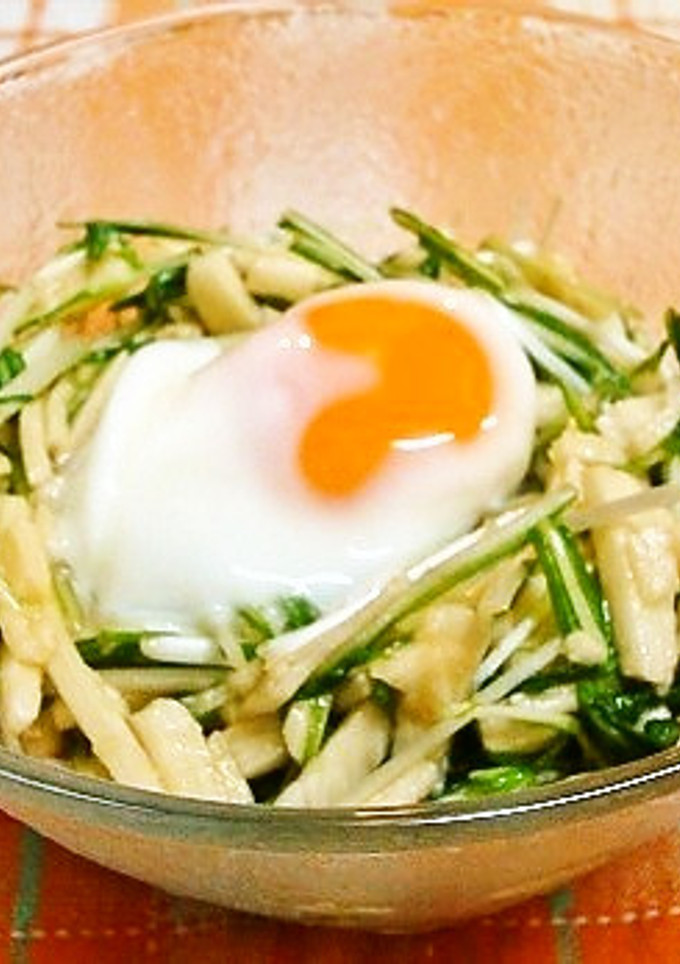 ✿水菜と長芋の和風サラダ✿-レシピのメイン写真