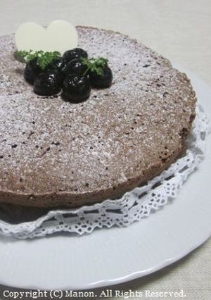 ふんわり♥しっとり♥ヘルシーチョコケーキ-レシピのメイン写真