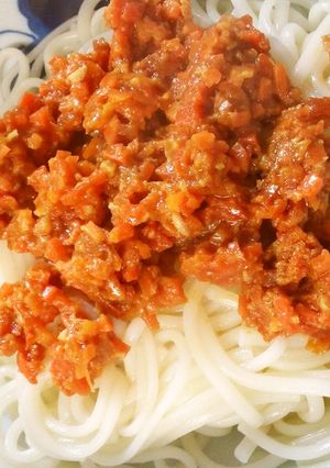 ベジミートうどん-レシピのメイン写真