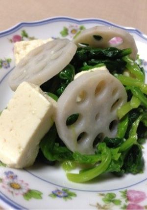 蓮根と豆腐のさっぱりサラダ-レシピのメイン写真