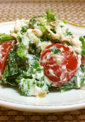 菜の花とトマトのクリームチーズあえ-レシピのメイン写真