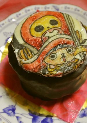 写し絵シートで簡単キャラチョコケーキ-レシピのメイン写真