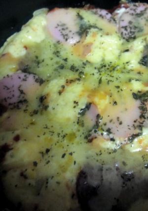 簡単！炊飯器でホットケーキピザ-レシピのメイン写真