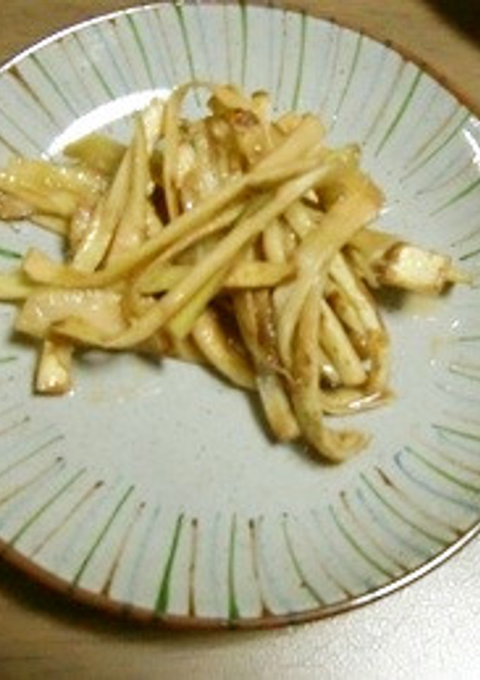 ウドの皮で、ズボラしょうゆ麹漬け-レシピのメイン写真