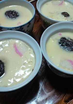 レンジでもぷるぷる茶わん蒸し（四人分）-レシピのメイン写真