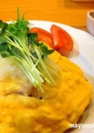 5分で完成！簡単ヘルシー和風オムライス-レシピのメイン写真