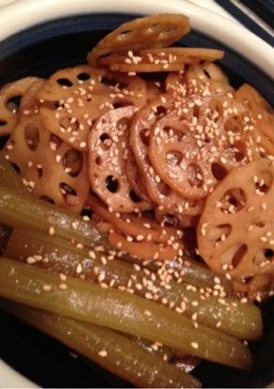 ☆蓮とふきの甘辛煮☆-レシピのメイン写真