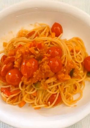 ポモドリーニとツナのスパゲッティ-レシピのメイン写真