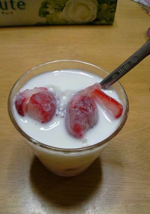 いつでも飲める！いちごみるく-レシピのメイン写真
