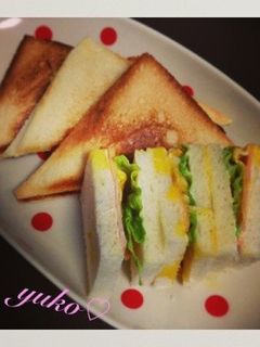 カレーホットサンド&玉子焼きサンド♪-レシピのメイン写真