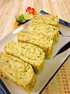 お弁当に☆鮭の中骨水煮缶で卵焼き-レシピのメイン写真