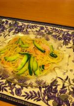 きゅうりとハムのパスタ-レシピのメイン写真