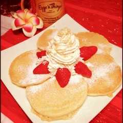รูปของ 豆乳とヨーグルトでふわふわパンケーキ♡