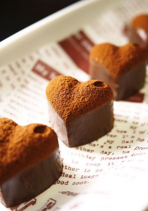 バレンタイン♥レンジで♪ビターな生チョコ-レシピのメイン写真
