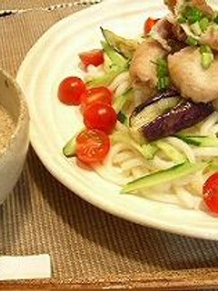 カリカリ豚肉のっけ冷やしうどん-レシピのメイン写真