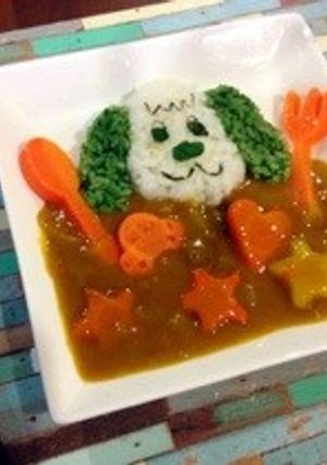 1才のお誕生日♥わんわんカレー-レシピのメイン写真