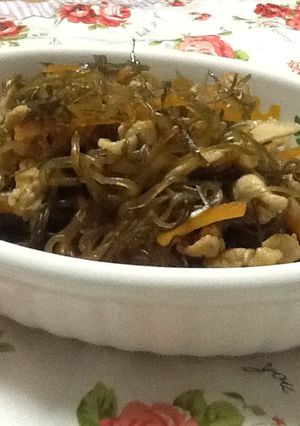 切り昆布と豚肉の煮物-レシピのメイン写真