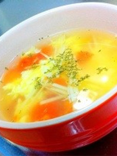 生姜で元気♪生姜とトマトと卵のスープ-レシピのメイン写真