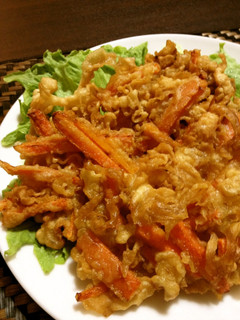 にんじんの味付けかき揚げ-レシピのメイン写真