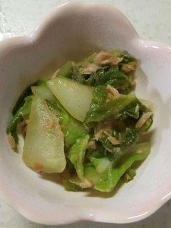 白菜とツナの炒め煮-レシピのメイン写真
