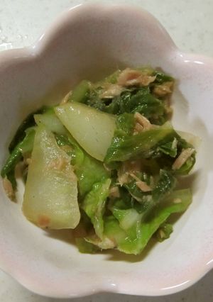 白菜とツナの炒め煮-レシピのメイン写真