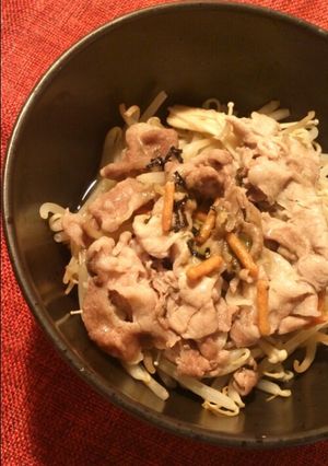 即席ﾚﾝﾁﾝ♬めちゃ美味豚もやし！-レシピのメイン写真