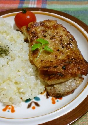 超簡単♪パリパリチキンのワンプレート-レシピのメイン写真