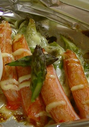 贅沢！？に見えるかにかまホイル焼き♪-レシピのメイン写真