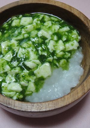 ＊離乳食中期＊豆腐と青梗菜のあんかけ丼-レシピのメイン写真