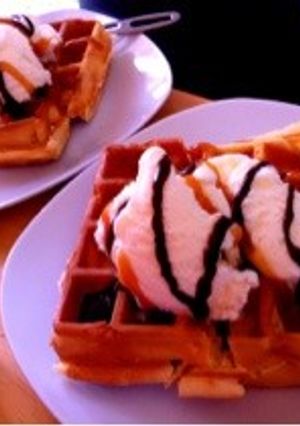 おうちＣafe♡簡単ＨＭワッフル-レシピのメイン写真