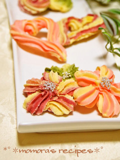 華やか簡単♡絞り出しクッキー桜・ハート-レシピのメイン写真