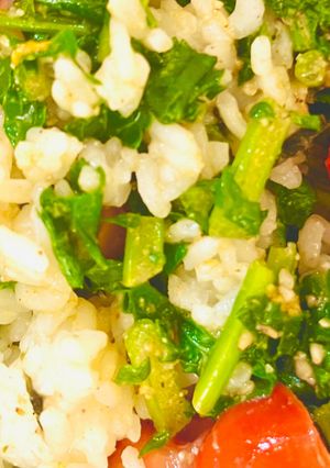 イタリア風大根っ葉(青梗菜)のゴマ炒め🇮🇹-レシピのメイン写真