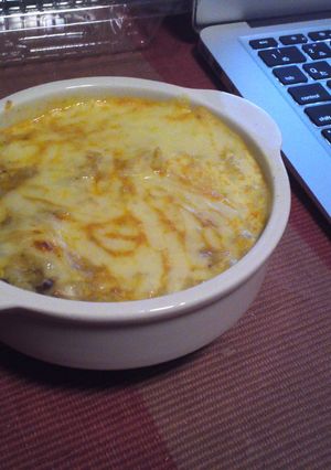 超簡単♪カレー味のライスグラタン-レシピのメイン写真
