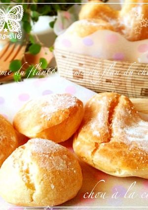 レンジでシュークリーム♡カスタ&チョコ-レシピのメイン写真