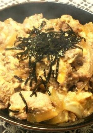 ボリューム満点他人丼（豚肉＋鶏卵）-レシピのメイン写真