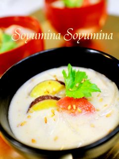 冷蔵庫の残り野菜で生姜ごま味噌汁*鍋にも-レシピのメイン写真