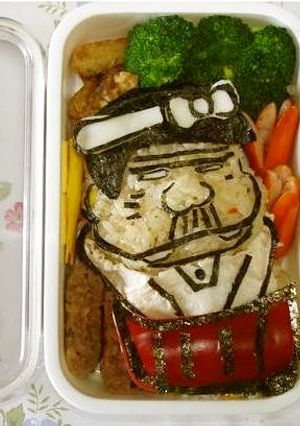 キャラ弁　バカボンのパパ-レシピのメイン写真
