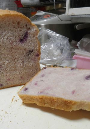 むらさき芋食パン-レシピのメイン写真