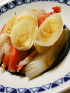 香り箱と焼きねぎの甘酢和え-レシピのメイン写真