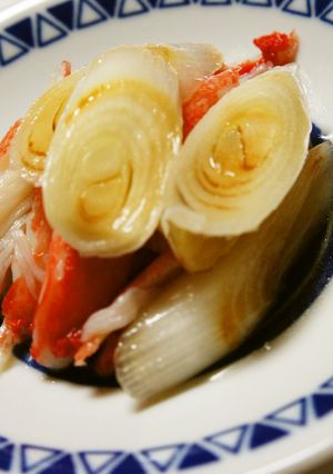 香り箱と焼きねぎの甘酢和え-レシピのメイン写真