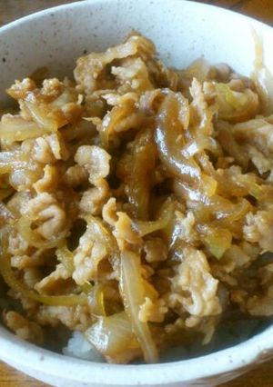 早い！簡単！うまい！味しみしみ豚丼-レシピのメイン写真