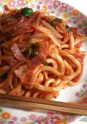 簡単♡ナポリタンうどん-レシピのメイン写真