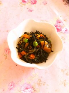 かぼちゃとひじきの煮物♪-レシピのメイン写真