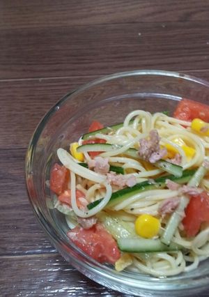夏にさっぱり！簡単☆冷製パスタ☆-レシピのメイン写真
