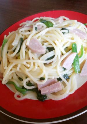 ほうれん草の牛乳パスタ-レシピのメイン写真