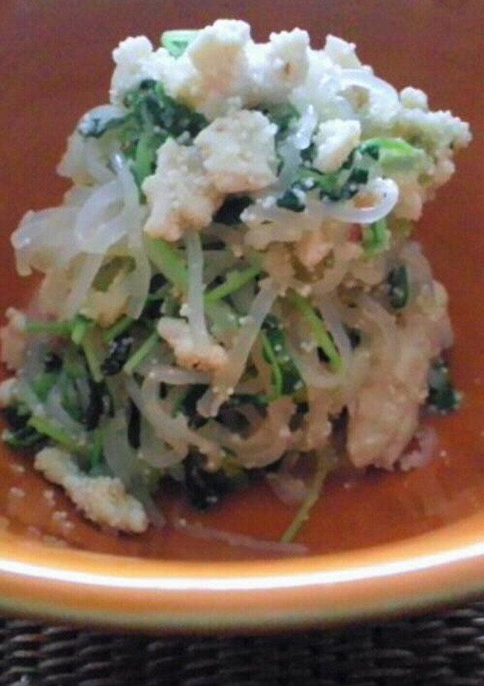 しらたきと豆苗の明太子和え-レシピのメイン写真